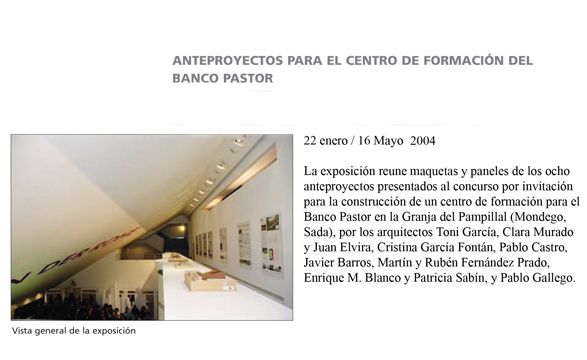 2004 EXPO Anteproxectos Centro Formacion BP3